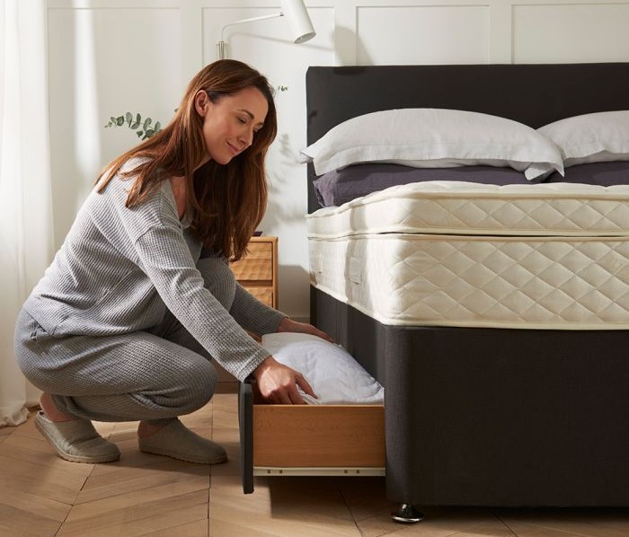 Madrid Upholstered Divan Bed with Storage